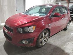 Salvage cars for sale from Copart Leroy, NY: 2016 Chevrolet Sonic LTZ