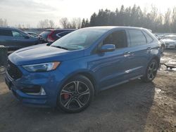 Salvage cars for sale at Leroy, NY auction: 2019 Ford Edge ST