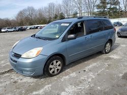 Salvage cars for sale at North Billerica, MA auction: 2005 Toyota Sienna CE