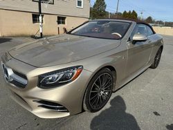 Salvage cars for sale at auction: 2019 Mercedes-Benz S 560