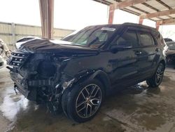 Salvage cars for sale at Homestead, FL auction: 2017 Ford Explorer Sport