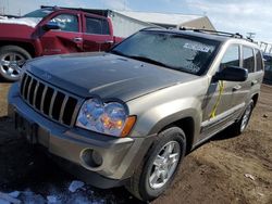 Jeep salvage cars for sale: 2006 Jeep Grand Cherokee Laredo