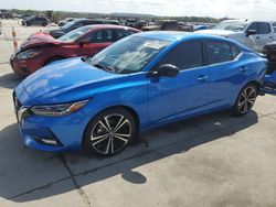 Salvage cars for sale at Grand Prairie, TX auction: 2021 Nissan Sentra SR