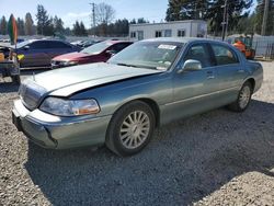 Salvage cars for sale at Graham, WA auction: 2004 Lincoln Town Car Executive