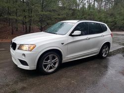 Salvage cars for sale from Copart Hueytown, AL: 2013 BMW X3 XDRIVE28I