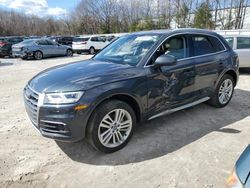 Salvage cars for sale at North Billerica, MA auction: 2018 Audi Q5 Prestige