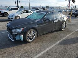 Salvage cars for sale at Van Nuys, CA auction: 2018 Infiniti Q50 Luxe