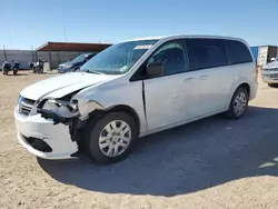 Salvage cars for sale from Copart Andrews, TX: 2018 Dodge Grand Caravan SE