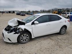 Salvage cars for sale at New Braunfels, TX auction: 2016 Toyota Corolla L