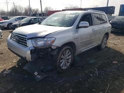 Salvage cars for sale from Copart Columbus, OH: 2008 Toyota Highlander Hybrid Limited