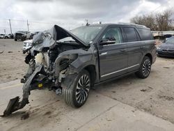 Salvage cars for sale at Oklahoma City, OK auction: 2022 Lincoln Navigator Black Label