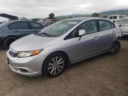 Salvage cars for sale at San Martin, CA auction: 2012 Honda Civic EX