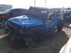 Salvage cars for sale at Chicago Heights, IL auction: 2022 Jeep Wrangler Unlimited Sport