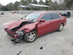 Honda Accord EX salvage cars for sale: 2007 Honda Accord EX