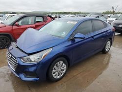 Salvage cars for sale at Grand Prairie, TX auction: 2020 Hyundai Accent SE