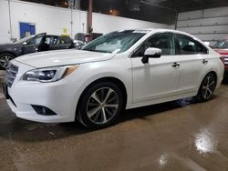 Salvage cars for sale from Copart Blaine, MN: 2015 Subaru Legacy 2.5I Limited