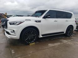 Salvage cars for sale at Grand Prairie, TX auction: 2022 Infiniti QX80 Luxe