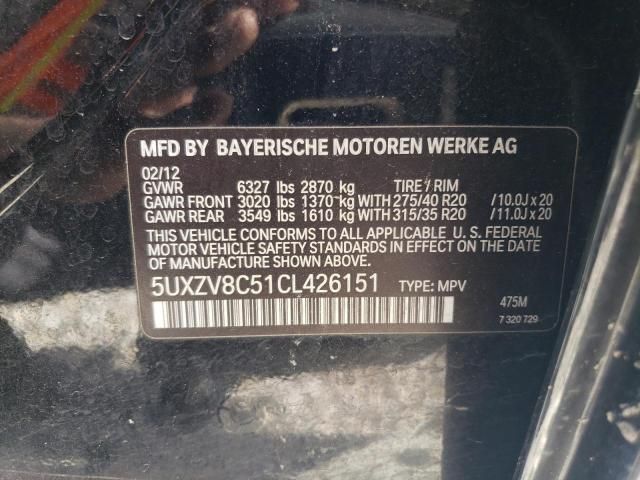 2012 BMW X5 XDRIVE50I