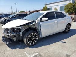 Salvage cars for sale from Copart Wilmington, CA: 2017 Toyota Corolla L