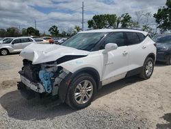 Salvage cars for sale at Riverview, FL auction: 2020 Chevrolet Blazer 1LT