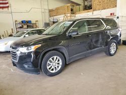 Salvage cars for sale at Ham Lake, MN auction: 2021 Chevrolet Traverse LS