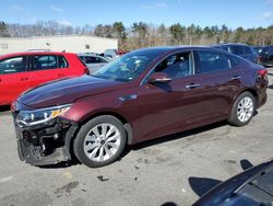 KIA Optima EX salvage cars for sale: 2017 KIA Optima EX