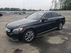 Salvage cars for sale at Dunn, NC auction: 2017 Mercedes-Benz C 300 4matic