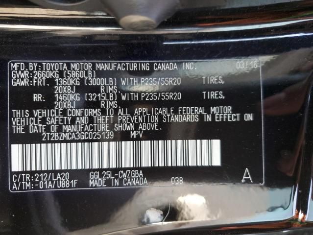 2016 Lexus RX 350 Base