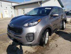 Salvage cars for sale at Pekin, IL auction: 2018 KIA Sportage LX