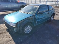 Salvage cars for sale at Grantville, PA auction: 1990 Honda Civic CRX DX