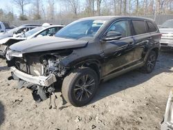 Salvage cars for sale at Waldorf, MD auction: 2019 Toyota Highlander LE