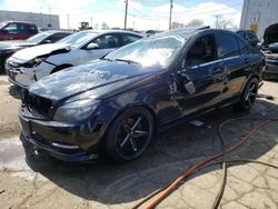 Salvage cars for sale from Copart Chicago Heights, IL: 2011 Mercedes-Benz C 300 4matic