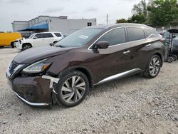 Salvage cars for sale from Copart Opa Locka, FL: 2019 Nissan Murano S