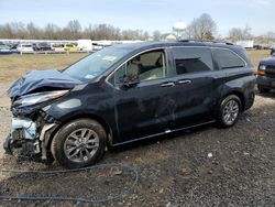 Toyota Sienna XLE salvage cars for sale: 2022 Toyota Sienna XLE