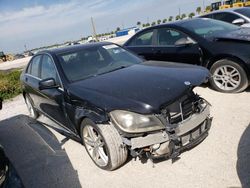 Salvage cars for sale from Copart Homestead, FL: 2014 Mercedes-Benz C 250