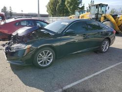 Salvage cars for sale at Rancho Cucamonga, CA auction: 2021 Honda Accord LX