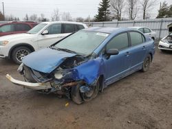 Salvage cars for sale from Copart Bowmanville, ON: 2008 Honda Civic DX-G