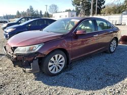 Salvage cars for sale from Copart Graham, WA: 2015 Honda Accord EXL