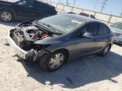 Salvage cars for sale from Copart Haslet, TX: 2012 Honda Civic Hybrid
