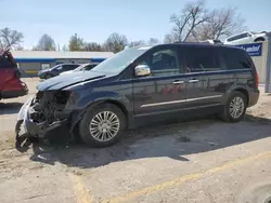 Salvage cars for sale at Wichita, KS auction: 2013 Chrysler Town & Country Touring L