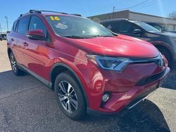 Toyota Rav4 XLE salvage cars for sale: 2016 Toyota Rav4 XLE