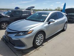 Salvage cars for sale from Copart Grand Prairie, TX: 2022 Toyota Camry LE