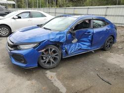 Salvage cars for sale at Savannah, GA auction: 2018 Honda Civic Sport Touring