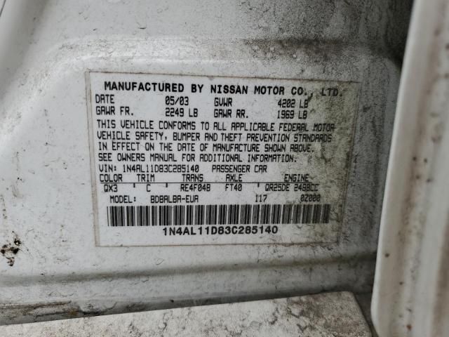 2003 Nissan Altima Base