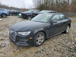 Salvage cars for sale at Candia, NH auction: 2018 Audi A4 Premium