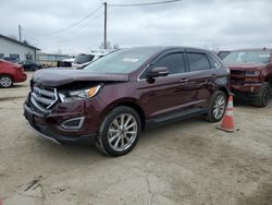 Salvage cars for sale from Copart Pekin, IL: 2018 Ford Edge Titanium