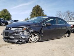 Salvage cars for sale from Copart Finksburg, MD: 2017 Chevrolet Cruze LT