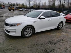 Salvage cars for sale at Waldorf, MD auction: 2018 KIA Optima LX