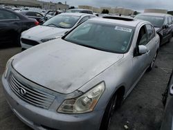 Vehiculos salvage en venta de Copart Martinez, CA: 2008 Infiniti G35