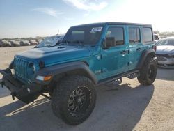 Salvage cars for sale at San Antonio, TX auction: 2019 Jeep Wrangler Unlimited Sport